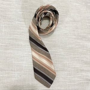 Don Loper Neutral Striped Tie